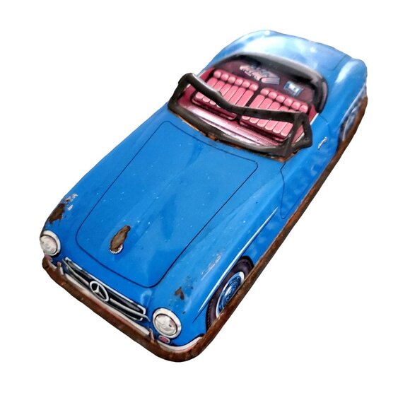 Vintage Boys Collectibles Gift Basket Mother Father Birthday Blue Decor - Picture 7 of 13